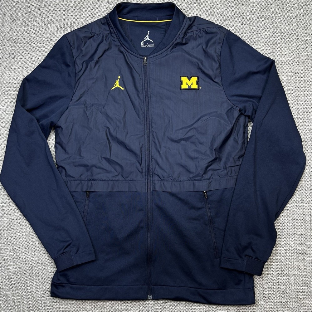 Nike Jordan University Of Michigan Sideline Performance Jacket Men's M Coaches